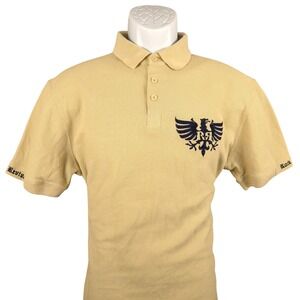 Rock Revival‎ Polo Shirt Eagle Logo Short Sleeve Casual Top Mens Size L